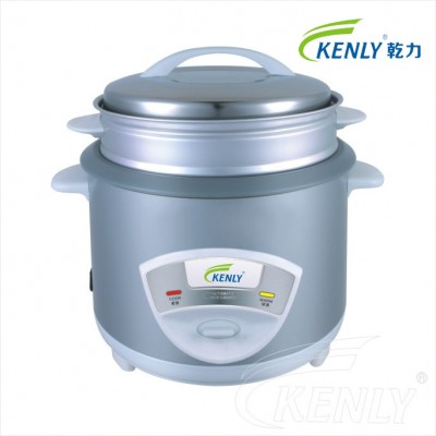 Kitchen Ware Cylinder Electric Rice Cooker with Grey Color